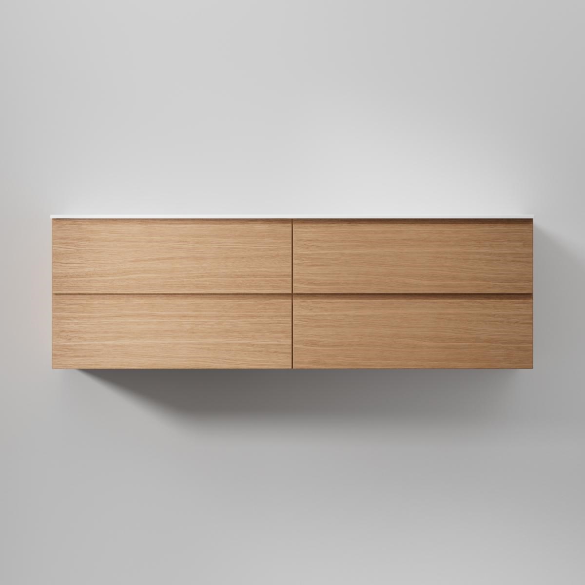 Kommod Core Grip 160x45cm, Natural Oak, Slät