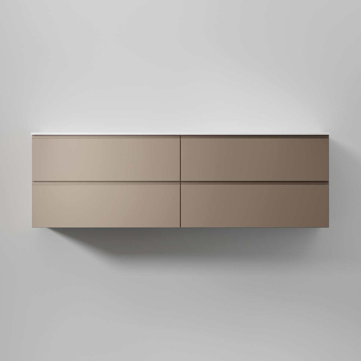 Kommod Core Grip 160x45cm, Warm Clay, Slät