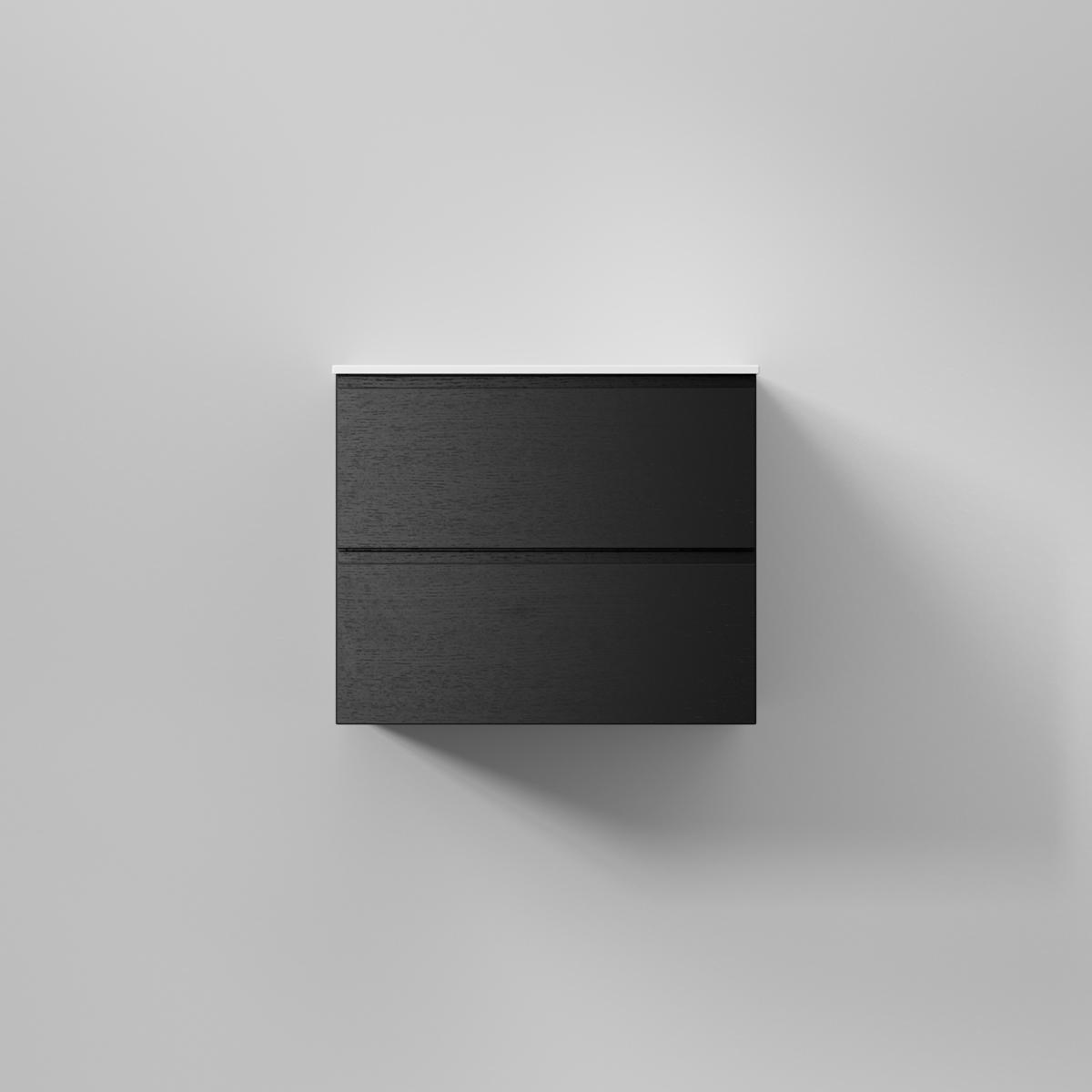 Kommod Core Grip 60x45cm, Black Oak, Slät