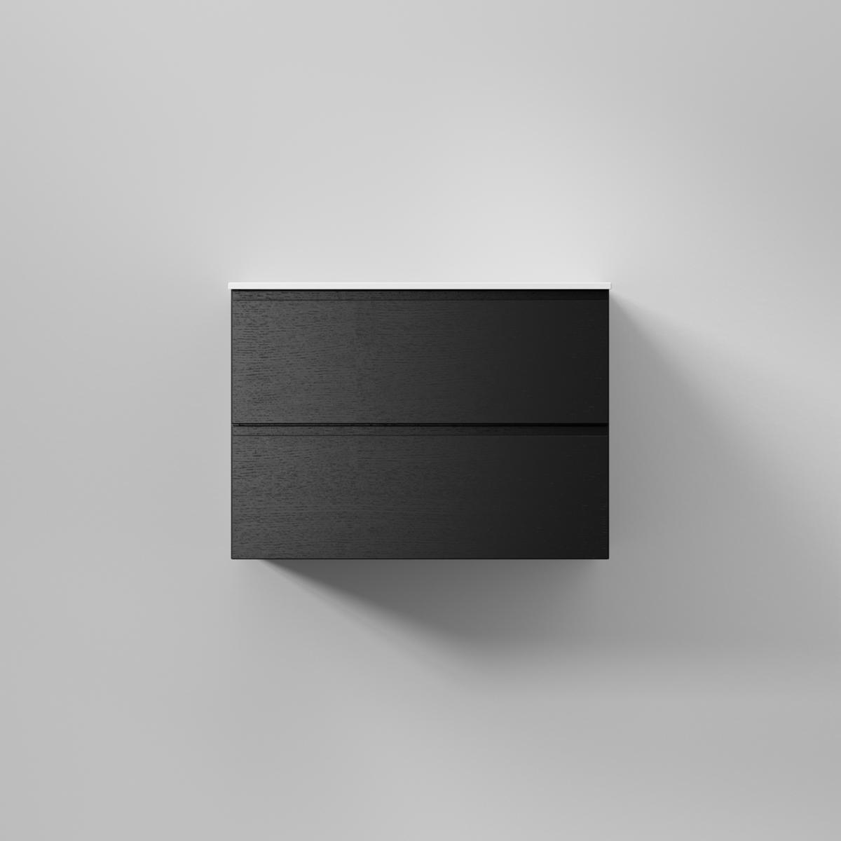 Kommod Core Grip 70x45cm, Black Oak, Slät