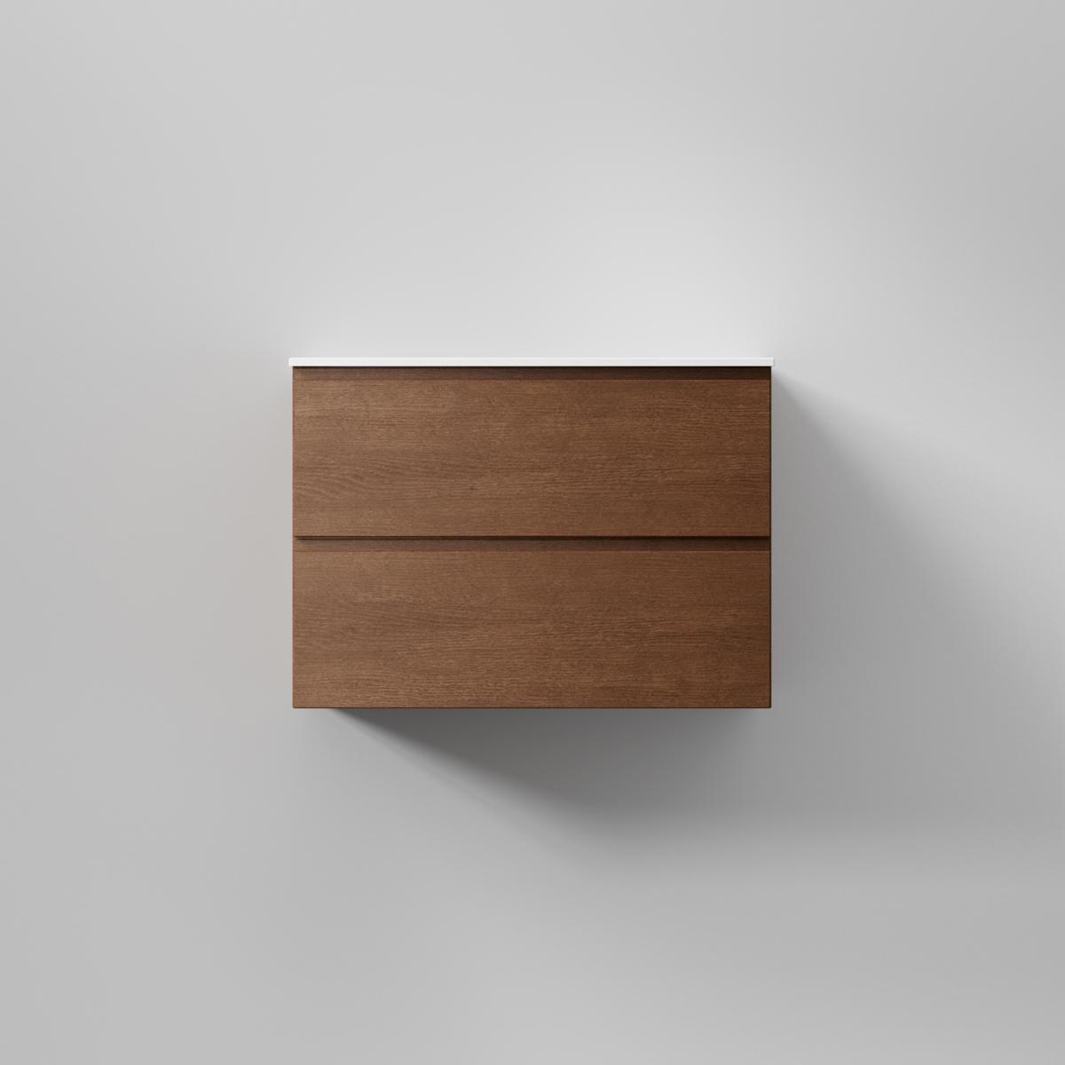 Kommod Core Grip 70x45cm, Dark Oak, Slät