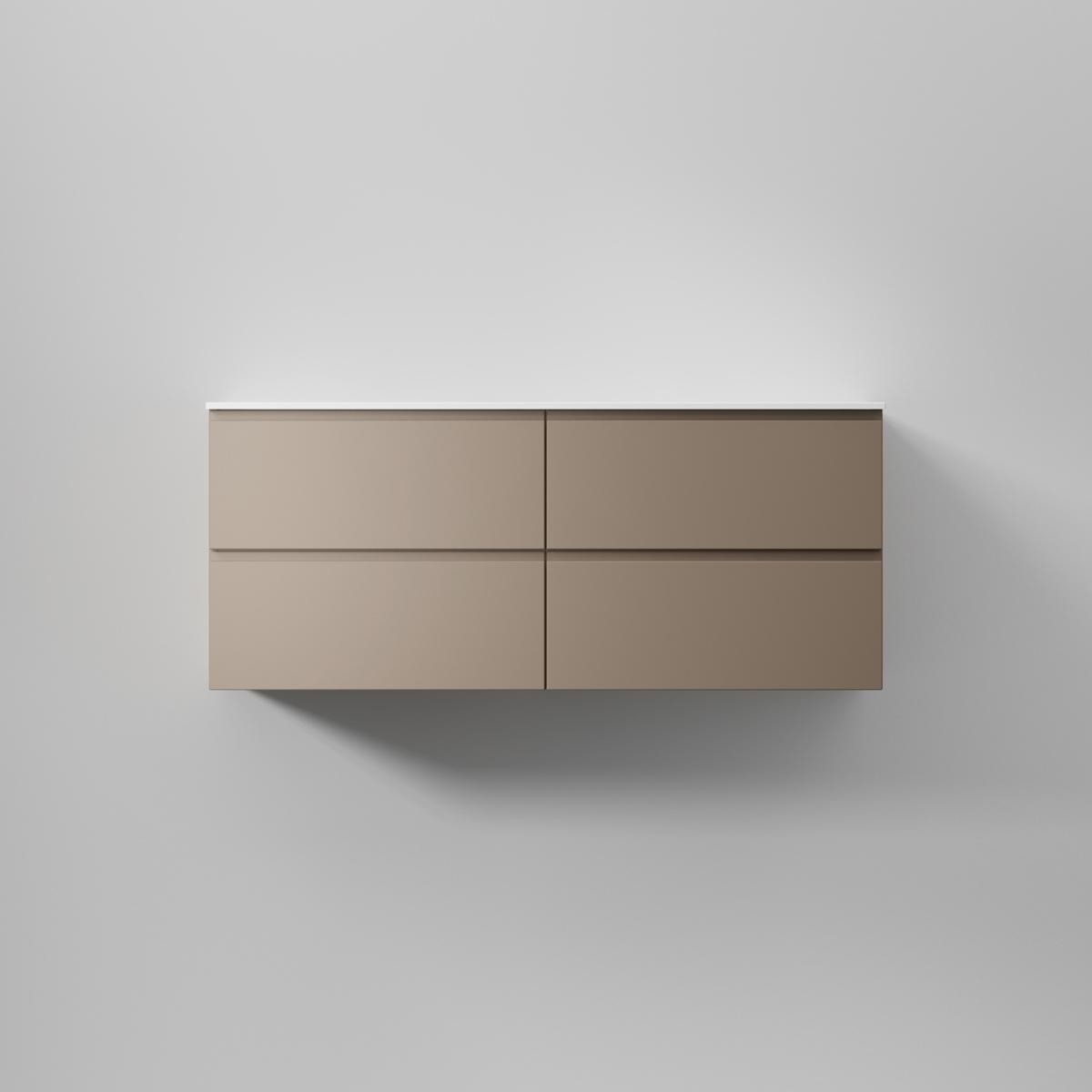 Kommod Core Grip Dubbel 120x45cm, Warm Clay, Slät