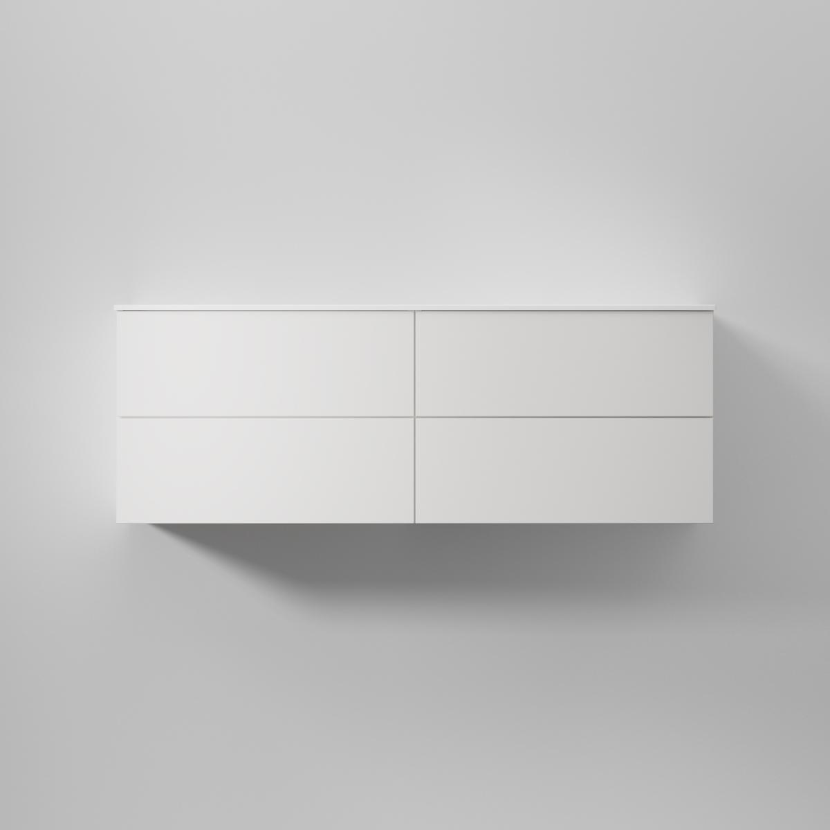 Kommod Core Solid 140x45cm, Pure White, Slät