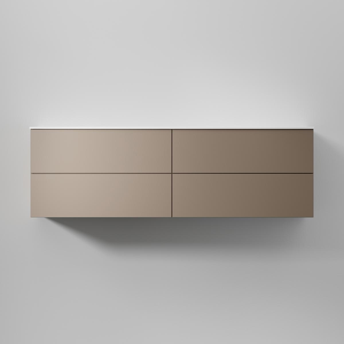 Kommod Core Solid 160x45cm, Warm Clay, Slät