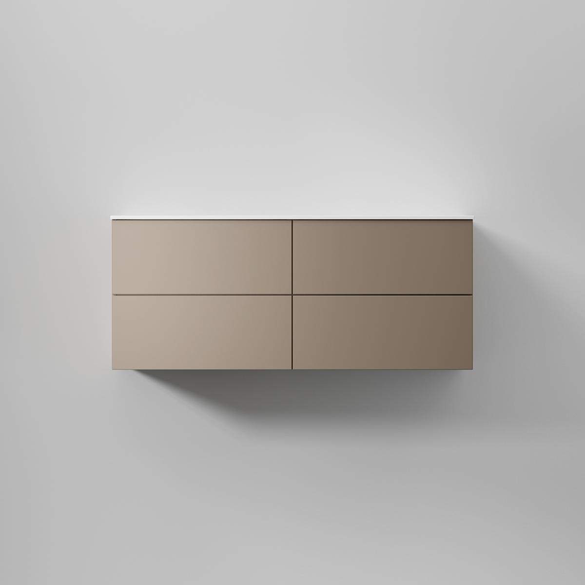 Kommod Core Solid Dubbel 120x45cm, Warm Clay, Slät