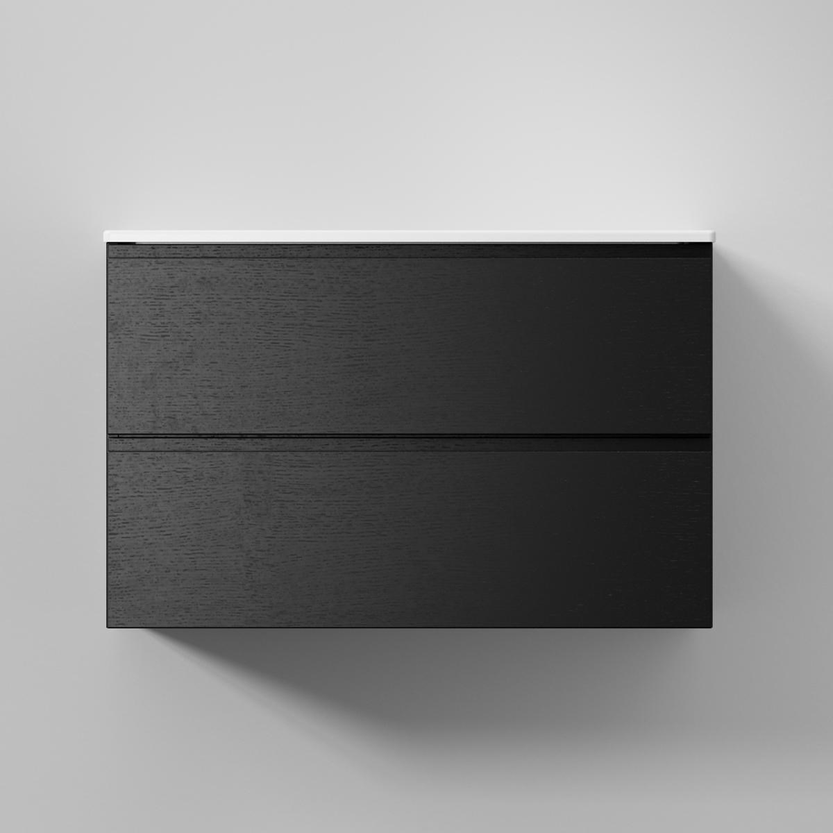 Kommod Core Xs Grip 80x40cm, Black Oak, Slät
