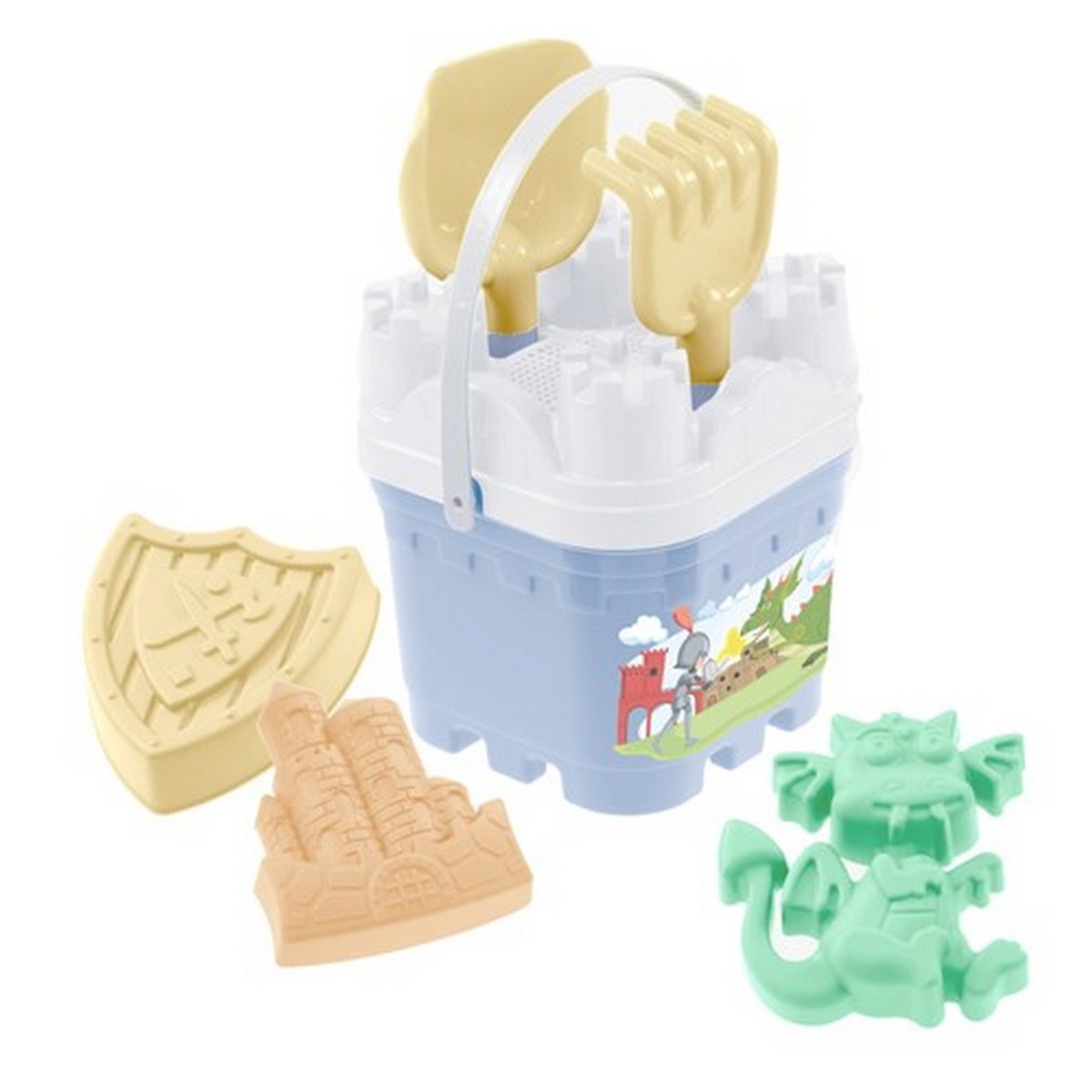 Strandleksaker Slott, 7-delar Mix