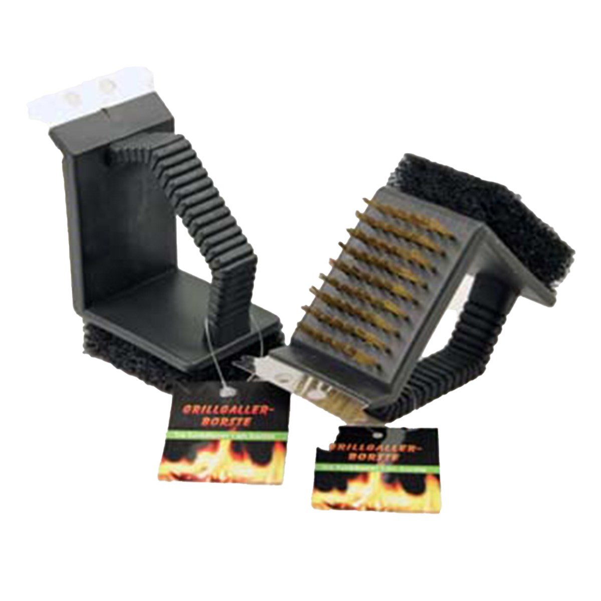 Grillgallerborste Med Skrapa & Svamp