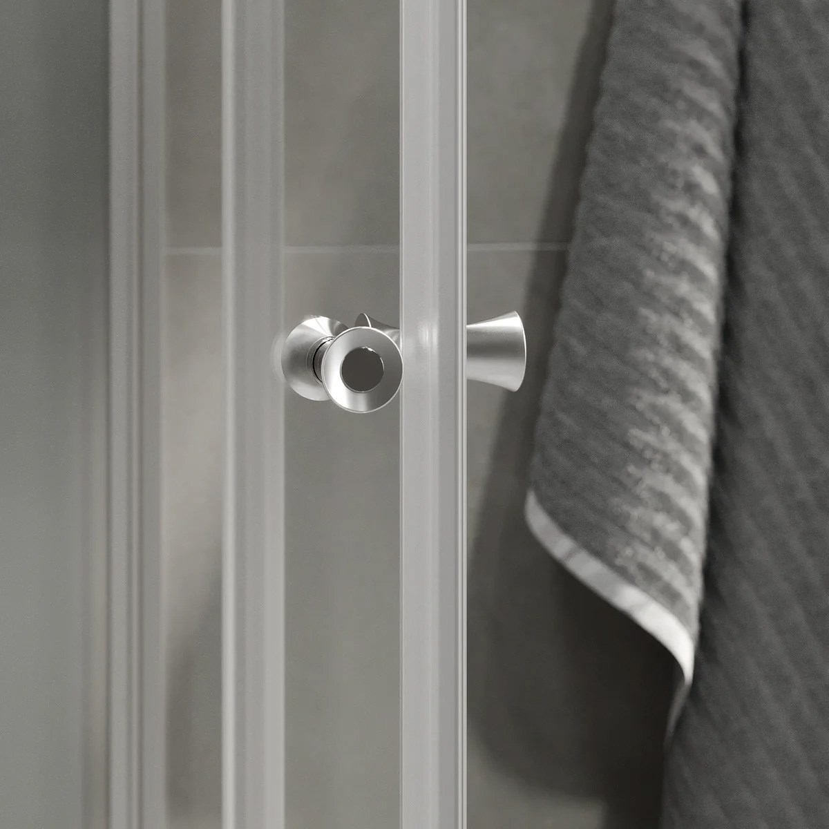 Duschkabin Dayton Satin Matt, 80x80x200cm, Klarglas