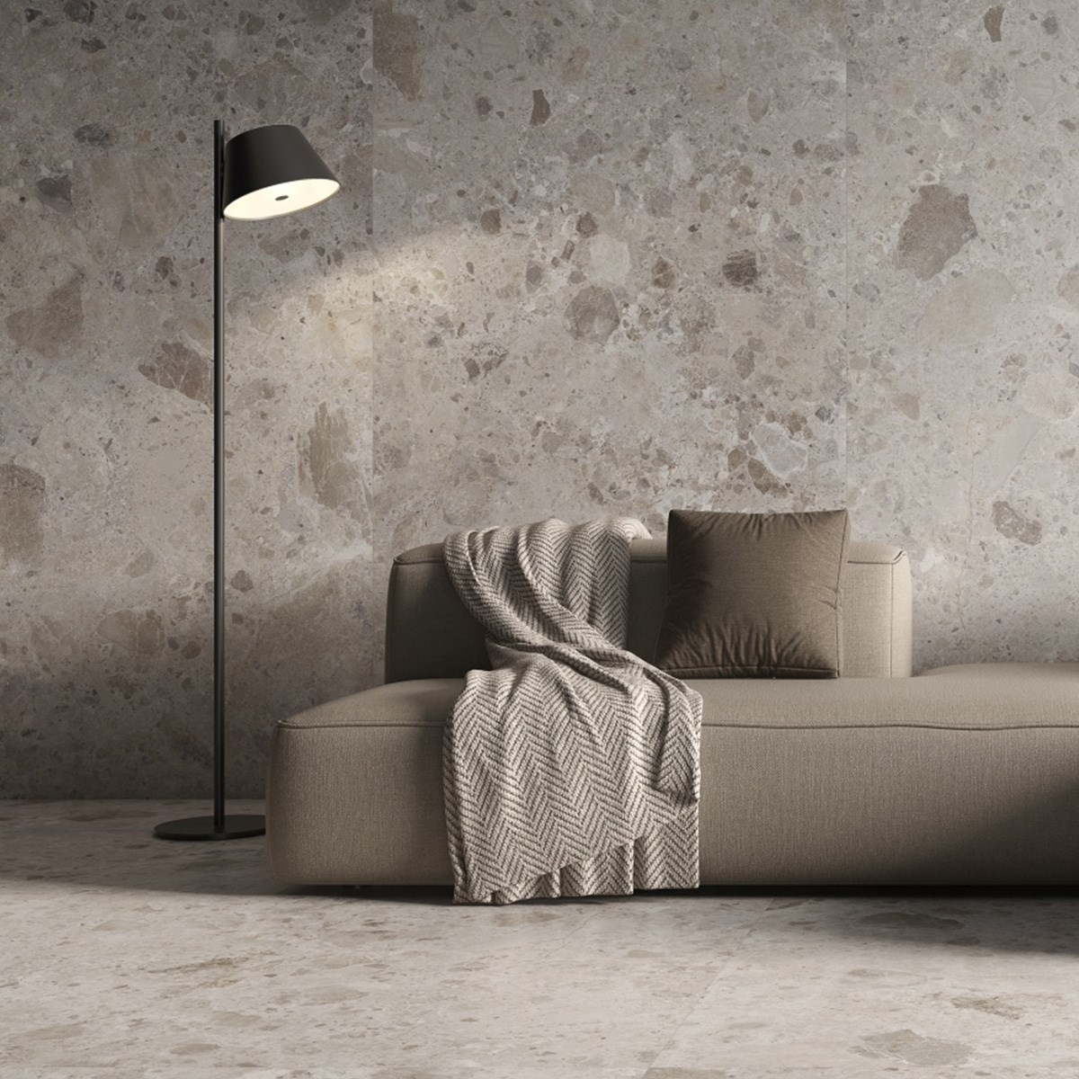 Klinker Granitkeramik Petra Grey Grå, 30x60cm, Matt