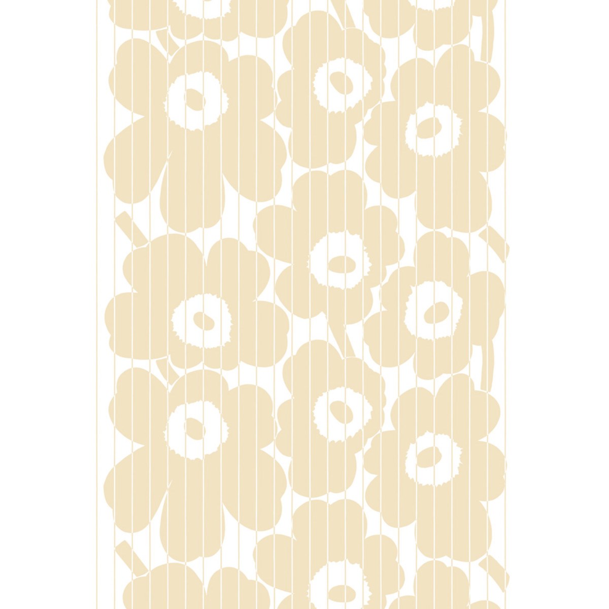 Väggbild Marimekko 7 Vesi Unikko 3000x1400mm, Vit