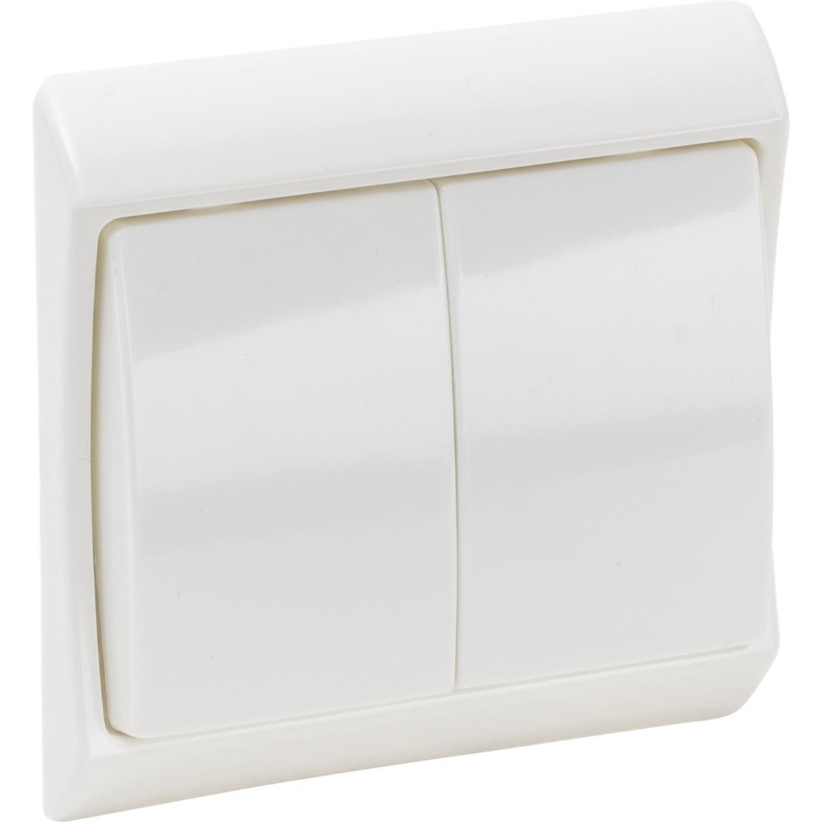 Strömbrytare Kron Infalld Vit