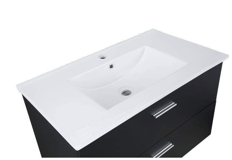 Badrumsmöbelpaket Bergamo 60cm, Matt, Svart