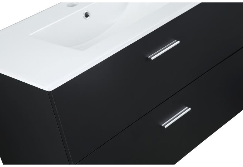 Badrumsmöbelpaket Bergamo 60cm, Matt, Svart