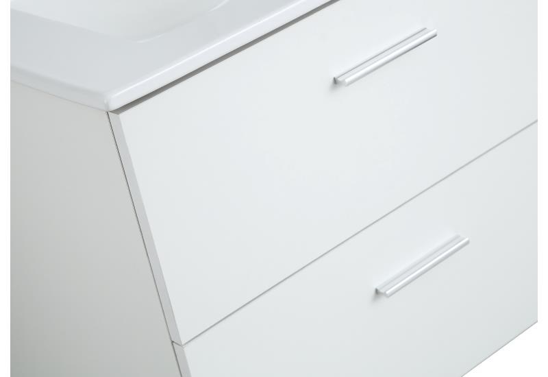 Badrumsmöbelpaket Bergamo inkl Spegel 60cm, Matt, Vit