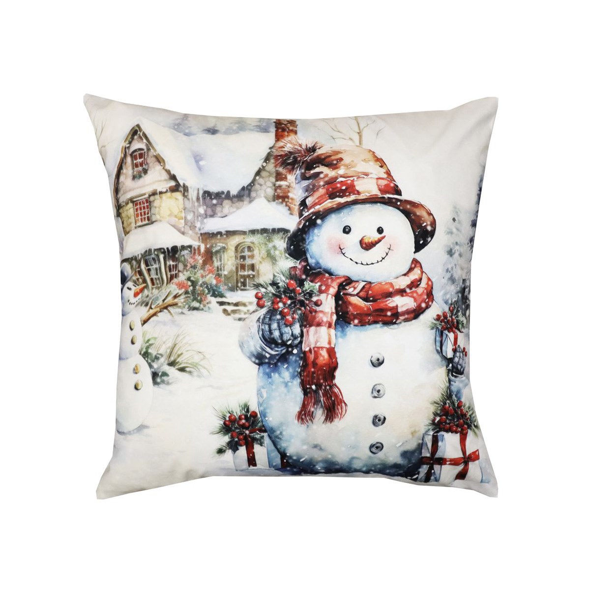 Kuddfodral X-mas Snowman 45x45cm