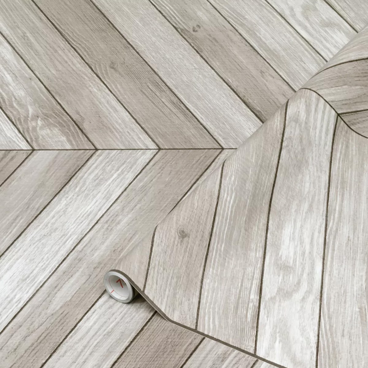 Dekorplast Chevron Grey 67.5cm x2m, Grå