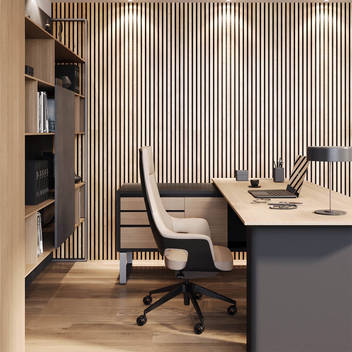 Akustikpanel Vasaberg 2400x520x18mm, Ek