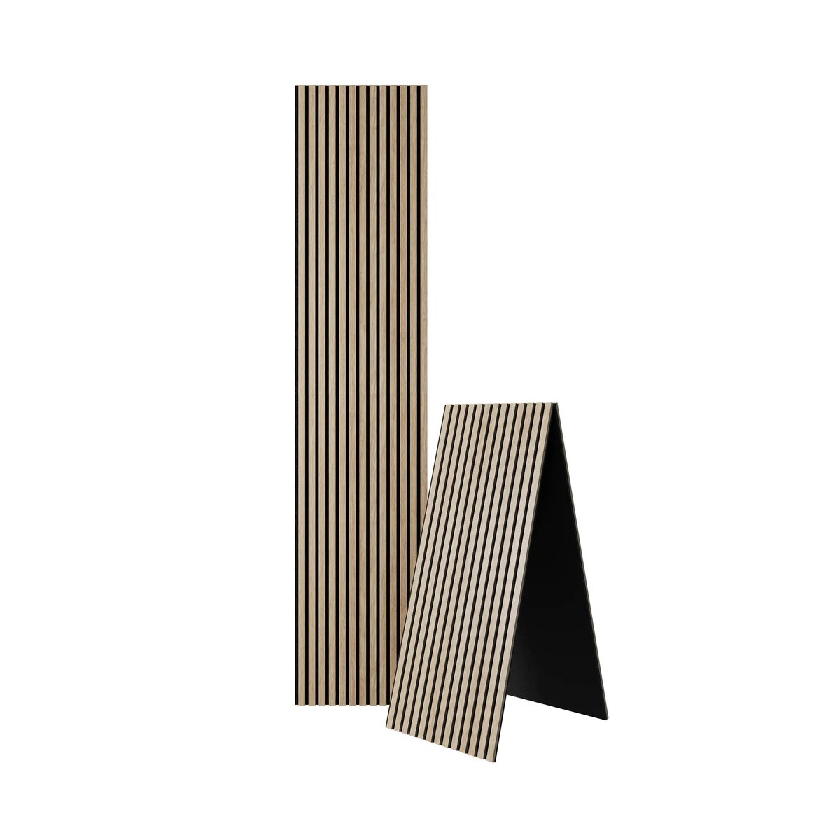 Akustikpanel Vasalund 2400x520x18mm (1200mmx2st), Ek, Vikbar