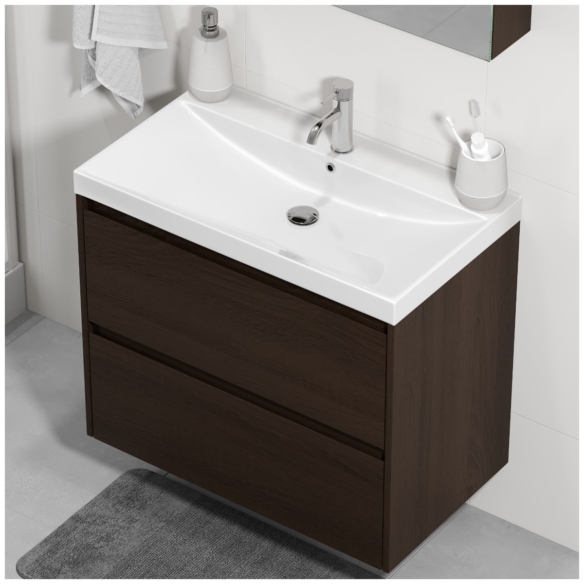 Kommod Lysvik 80cm, Valnöt