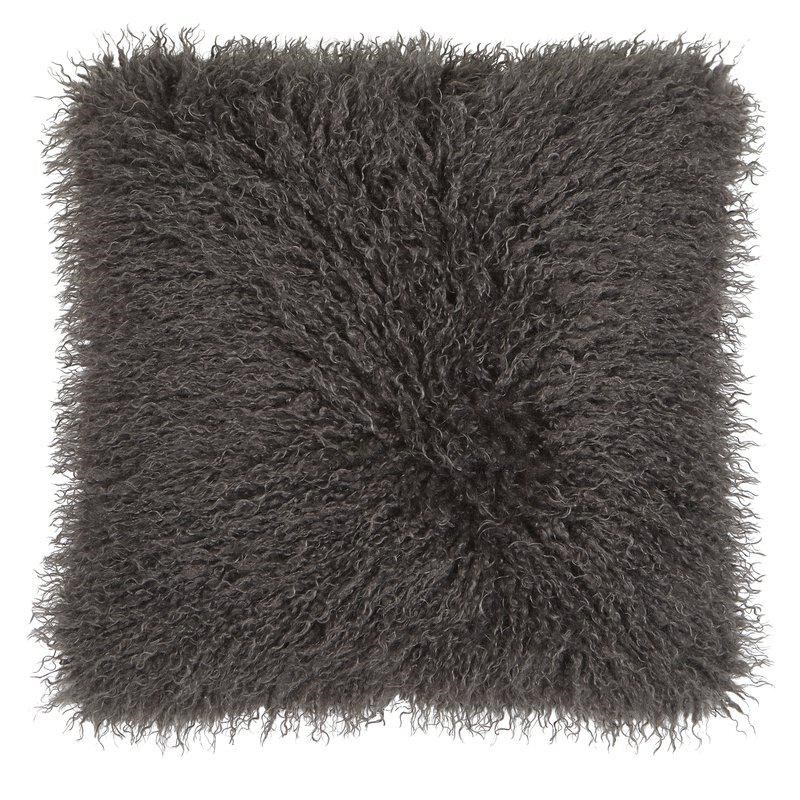 Kuddfodral Curly Grå, 48x48cm
