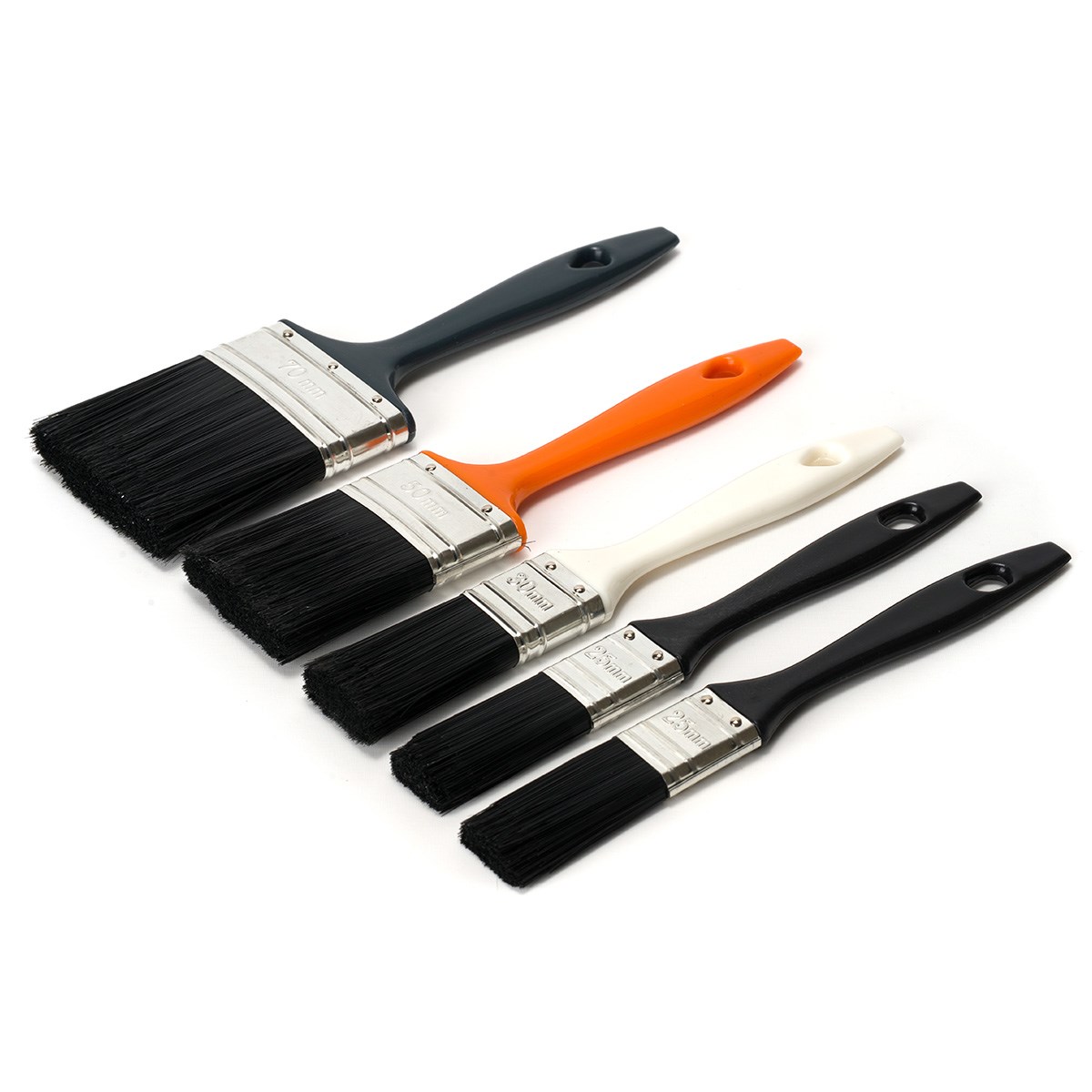 Penselset 25mm (x2),35mm,50mm,70mm, 5st