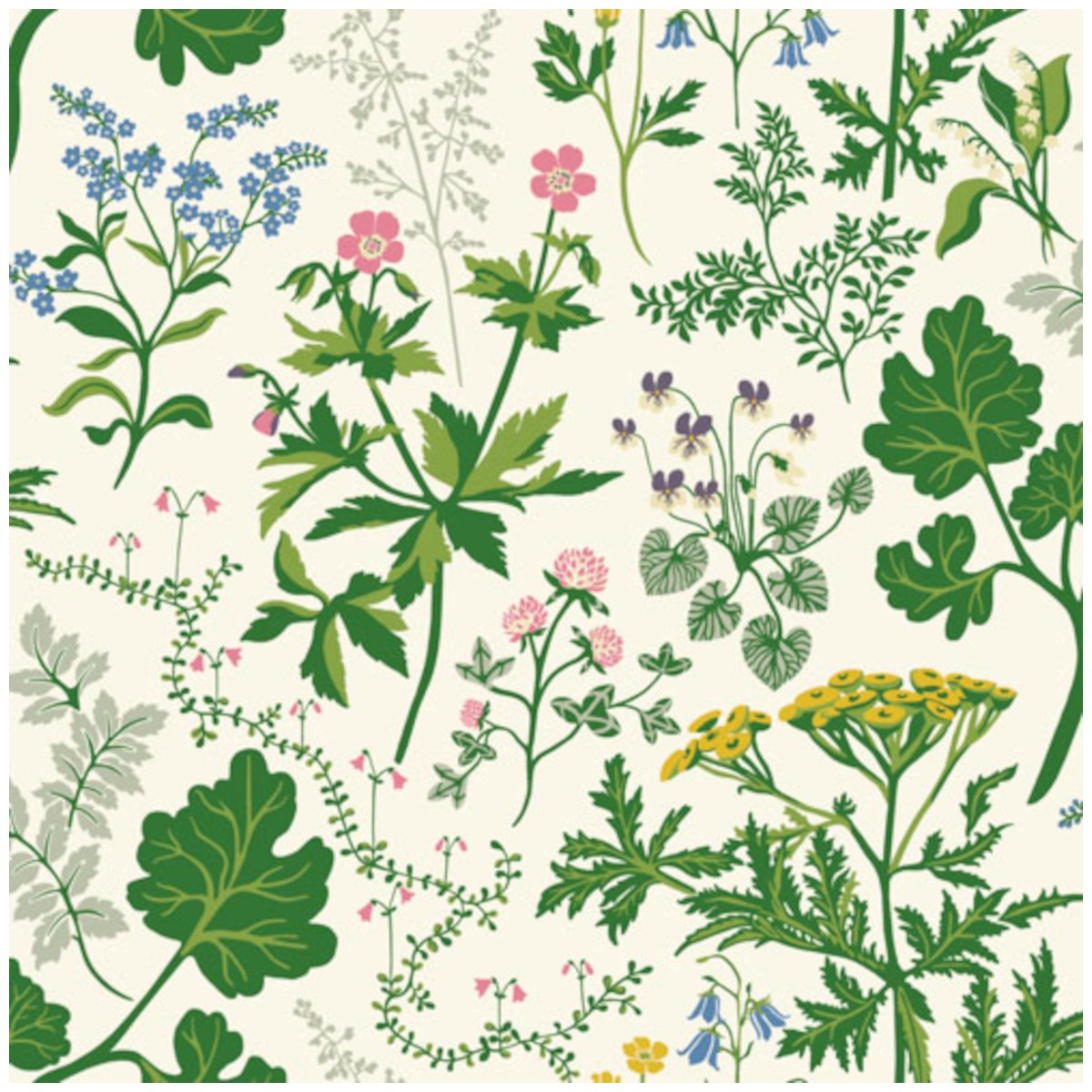 Tapet Linnea Lillian Vit 428-01