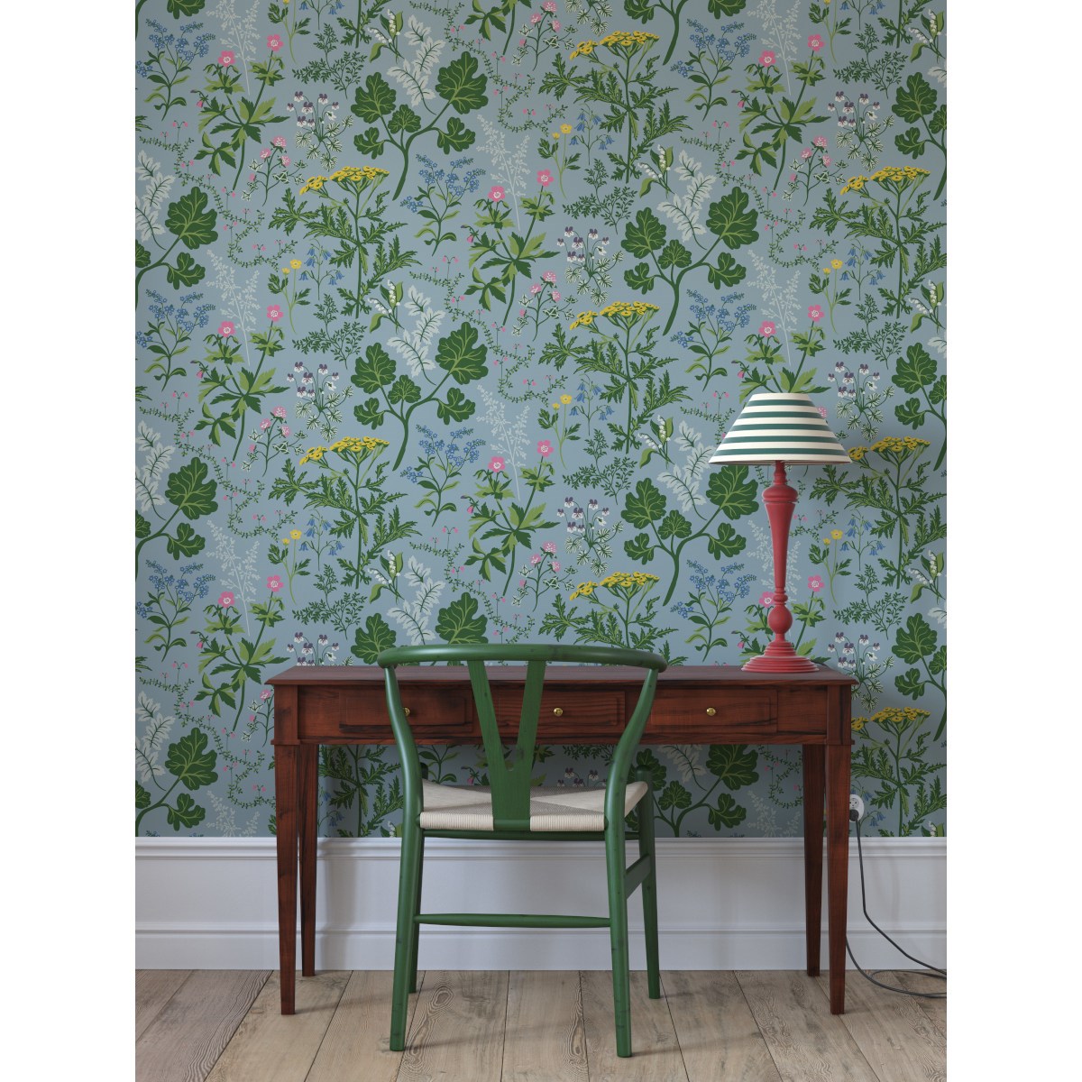 Tapet Linnea Lillian Blå 428-02