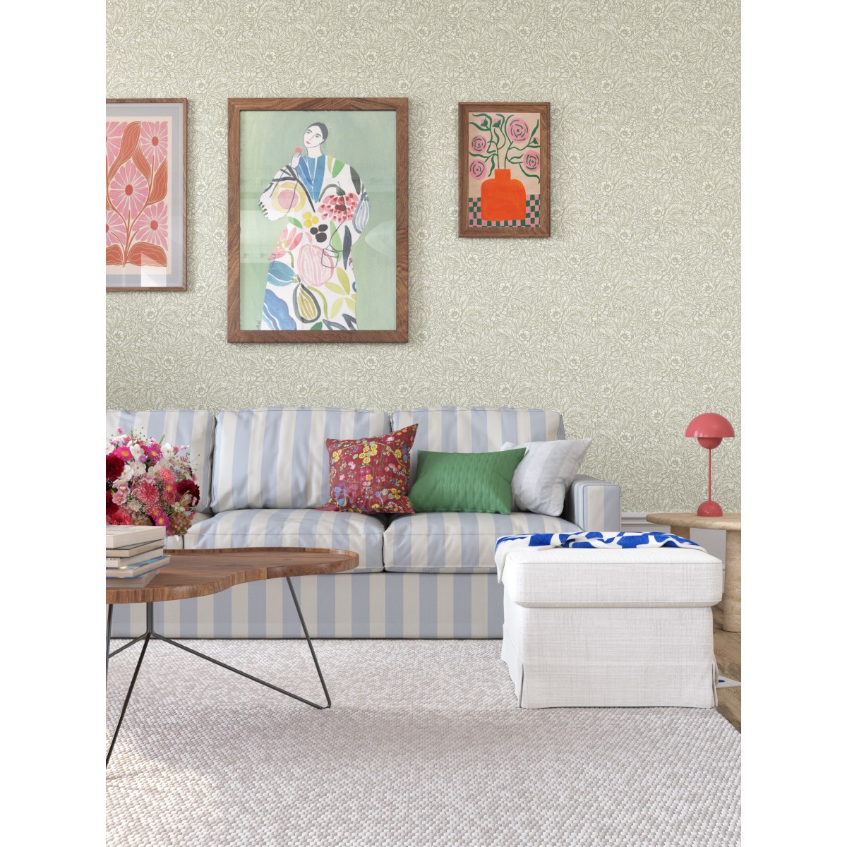 Tapet Linnea Emma Grön 430-04