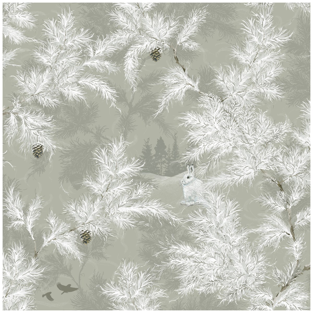 Tapet Linnea Vintergläntan Grå 435-01
