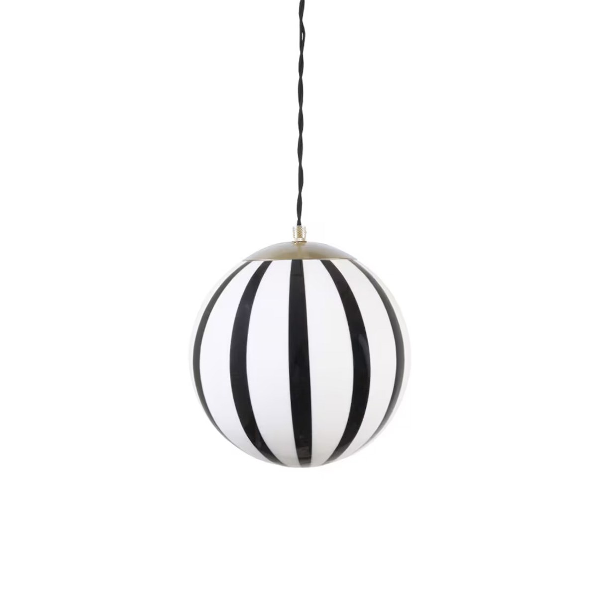 Taklampa Alba Opal Liten, E27, Svart & Vit, 21x23cm