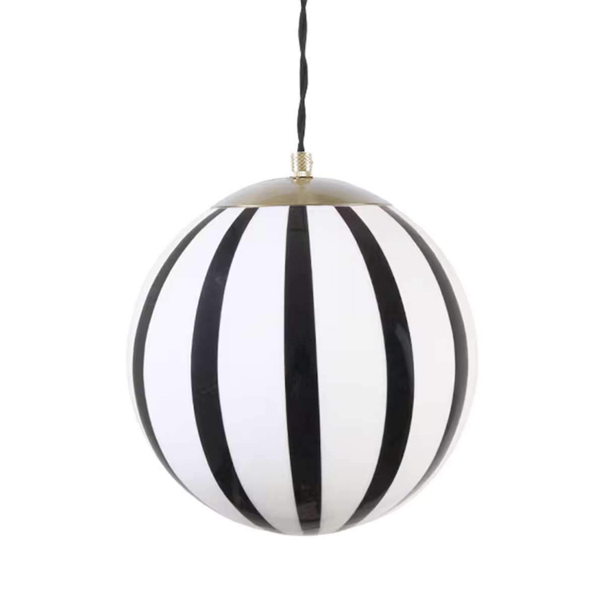 Taklampa Alba Opal Stor E27, Svart & Vit, 28.5x30cm