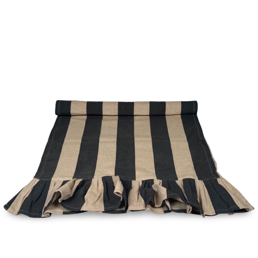 Bordslöpare Flounce 150x45cm, Charcoal