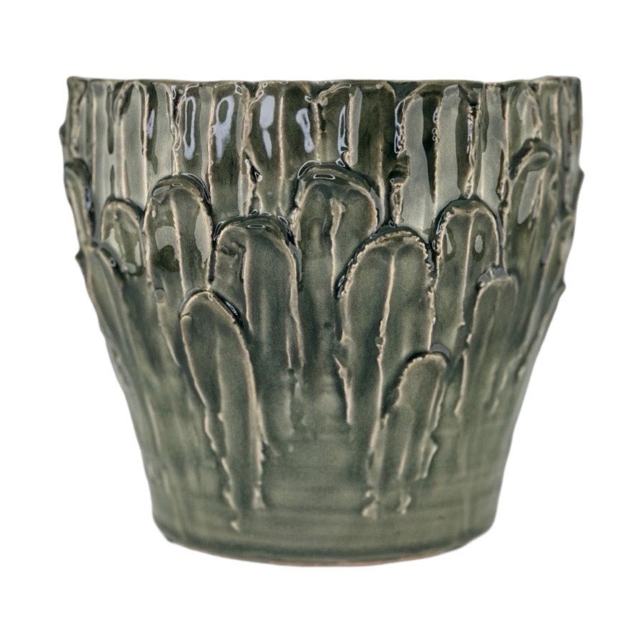 Kruka Leaf L 20x17.5cm, Grön