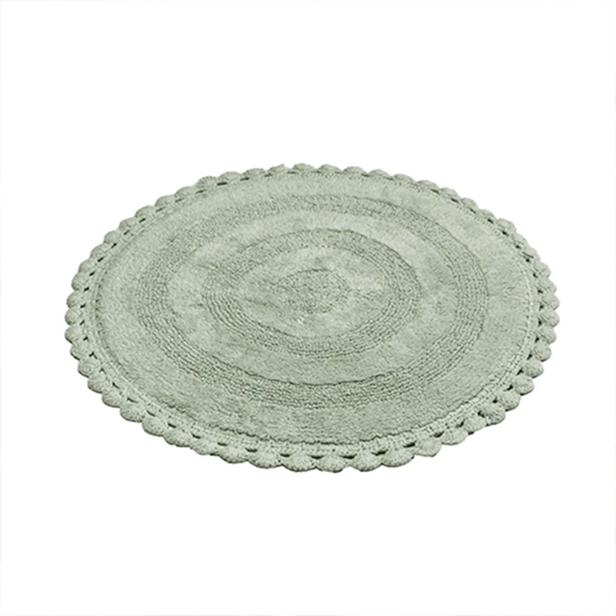 Badrumsmatta Rimini Rund Grön, 100cm