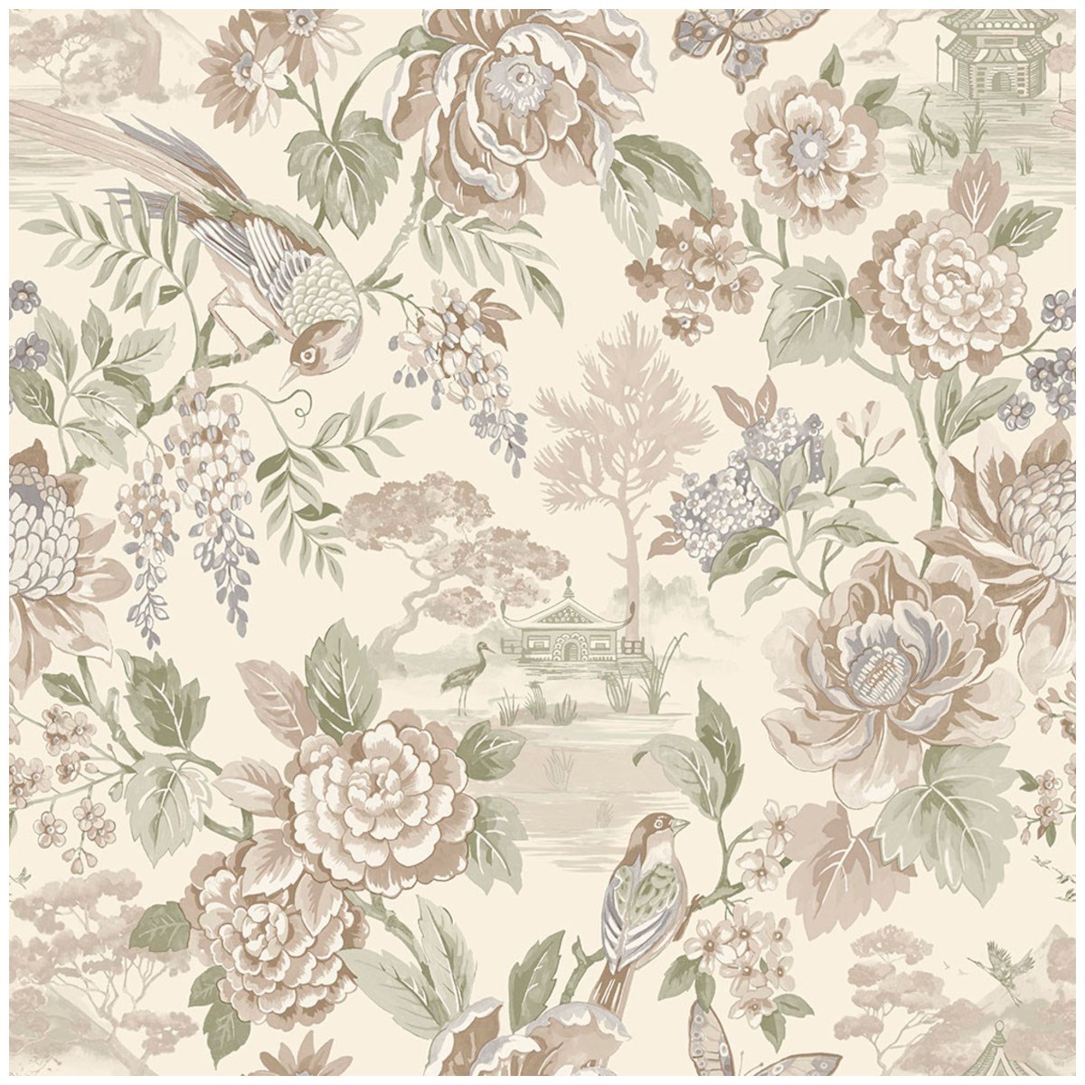 Tapet Journey to the East Hana Cream 91833