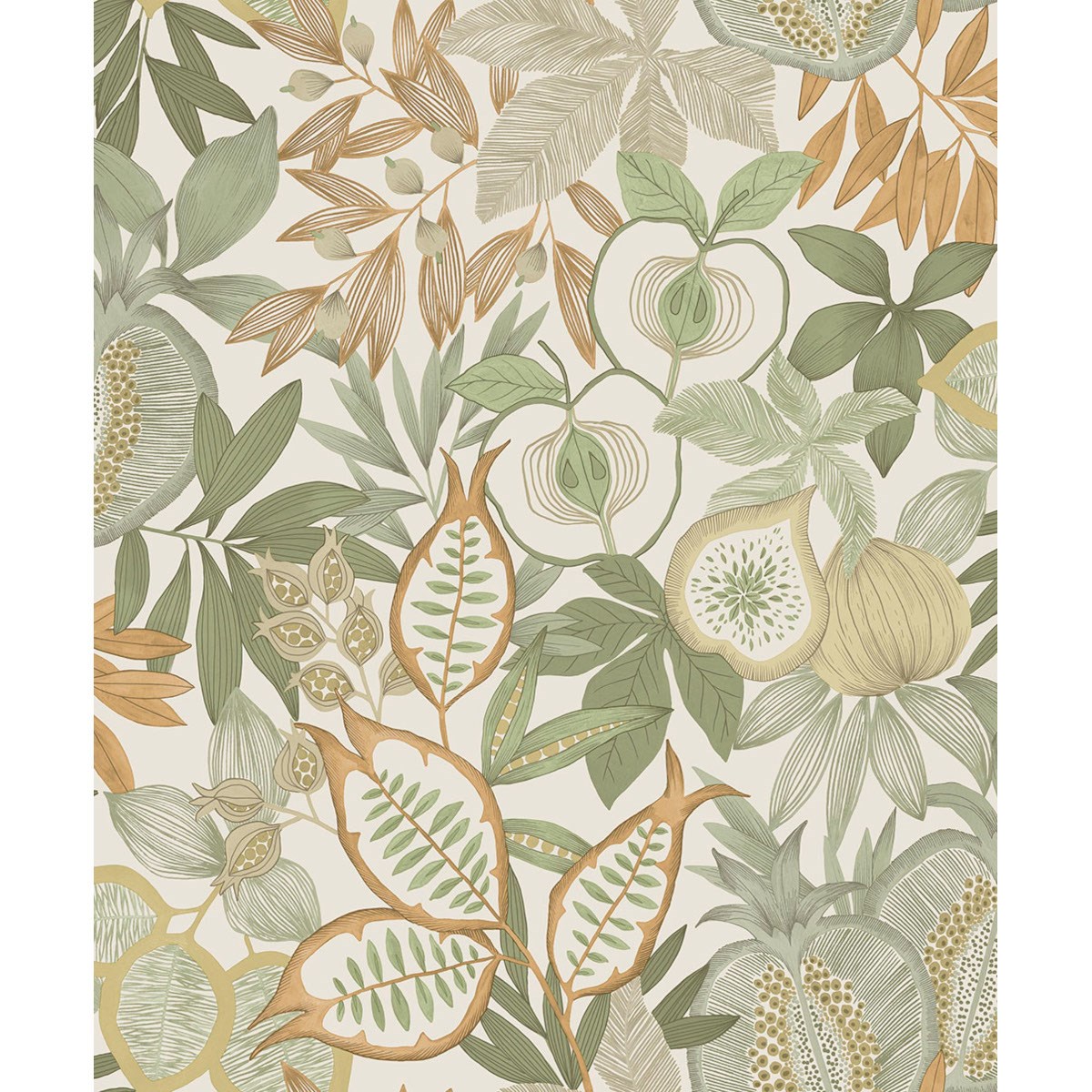 Tapet Journey to the East Nagano Green/orange 91840