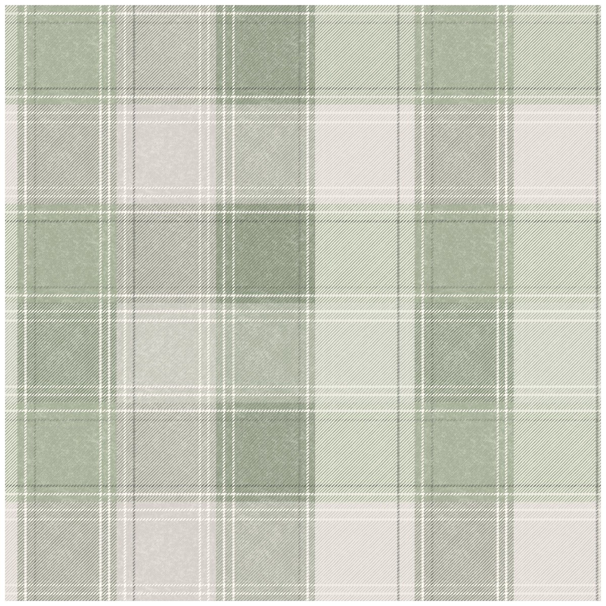 Tapet Fantasia III Country Check Sage 922806