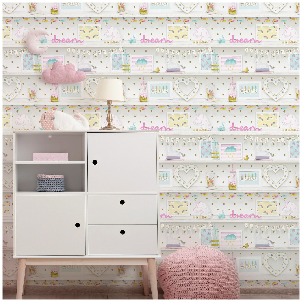 Tapet Fantasia III Girl's Life Multi 696004