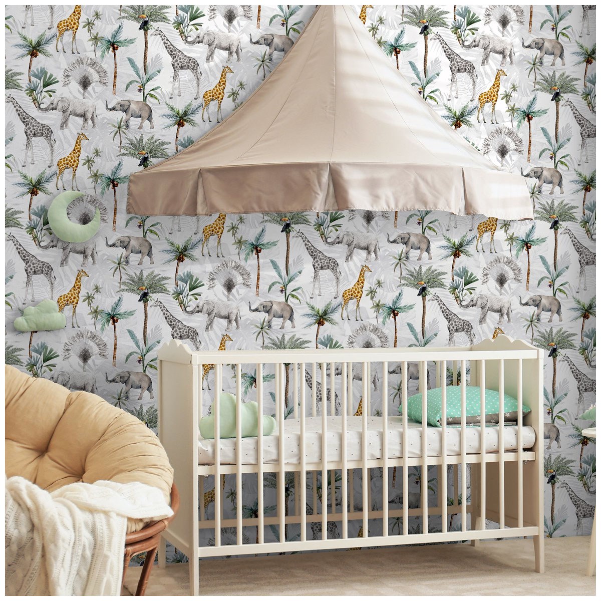 Tapet Fantasia III Serengeti Animals Multicoloured 923709