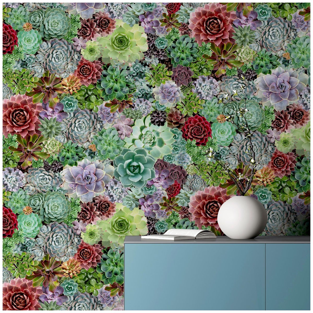 Tapet Fantasia III Succulent Living Wall Multi 259402