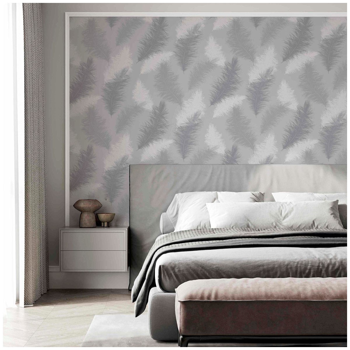 Tapet Fantasia III Sussurro Grey 901705