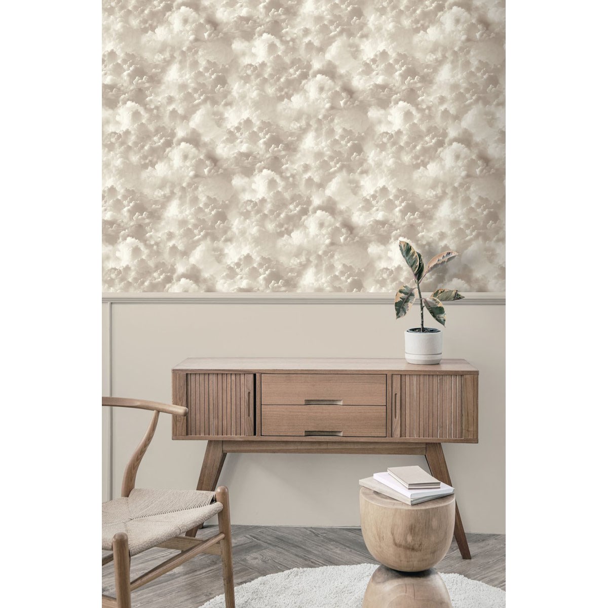 Tapet Fantasia III Vanilla Skies Neutral 100189ah