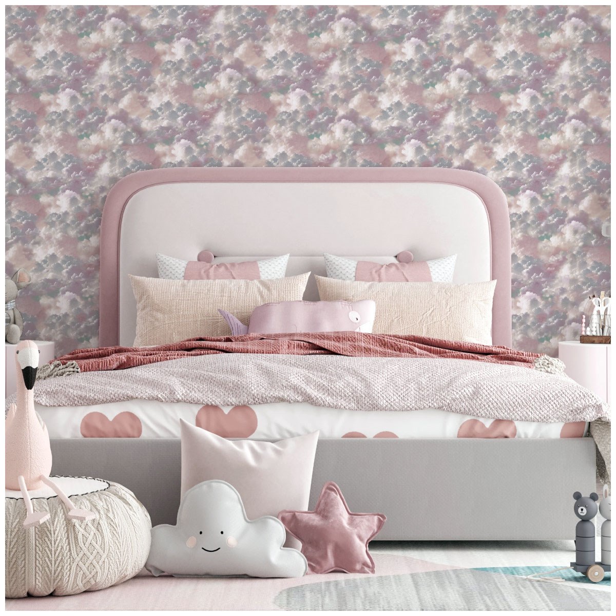 Tapet Fantasia III Vanilla Skies Pink 924508