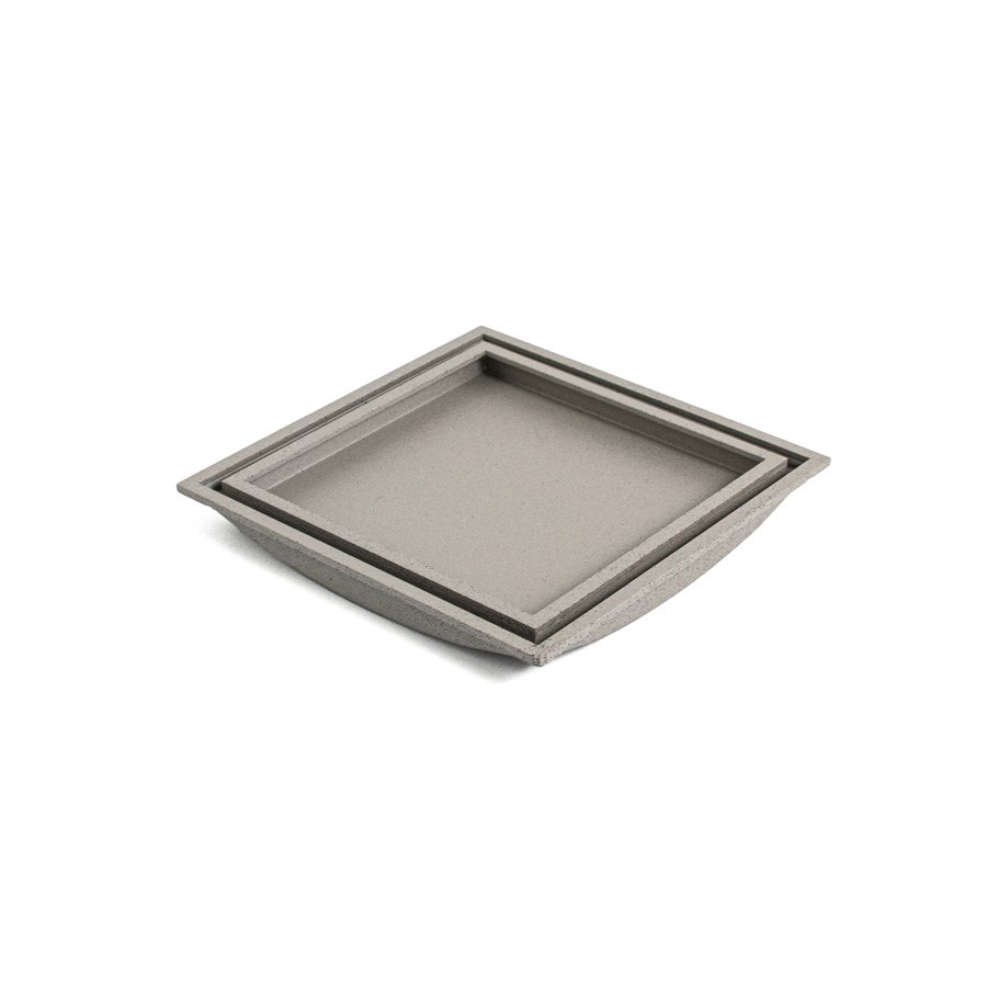 Golvbrunnssil Tile In Frame Granit Grå, 147x147mm