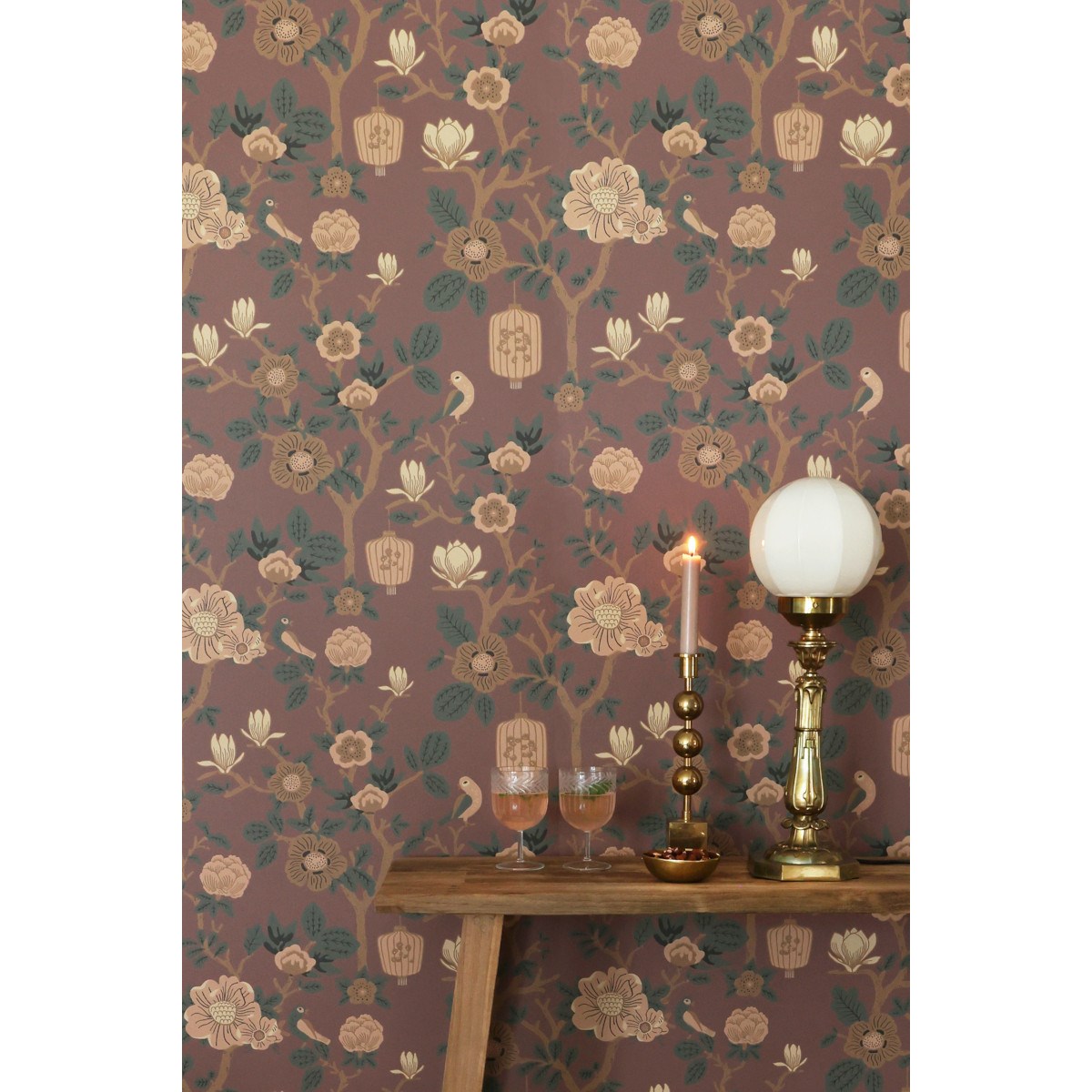 Tapet Tokyo Tea Rioja Red