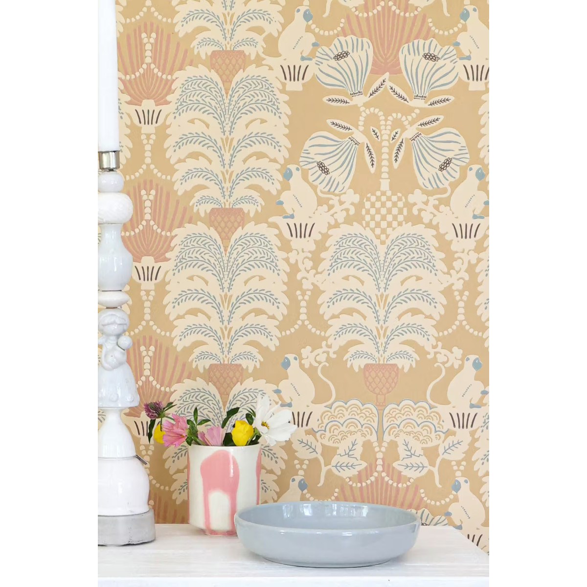 Tapet Hello Monkey Lion Yellow