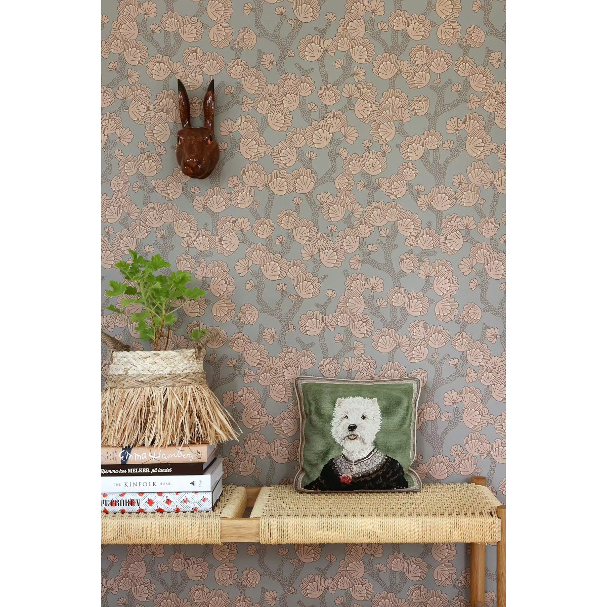 Tapet Beachy Breeze Bay Tree Green