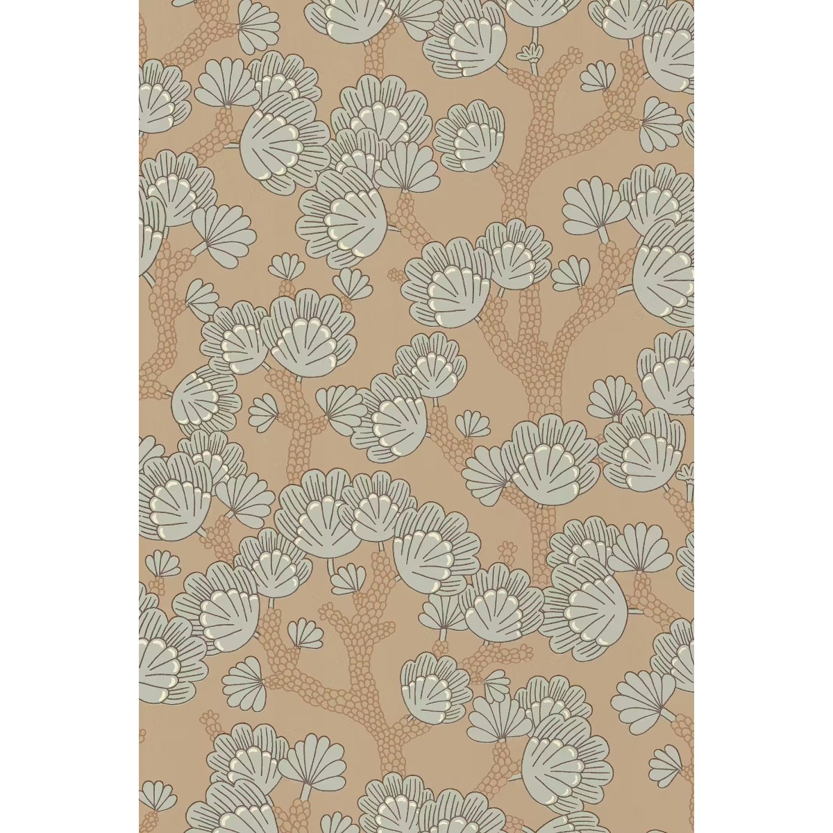 Tapet Beachy Breeze Milky Coconut BrownTapet Beachy Breeze Milky Coconut Brown