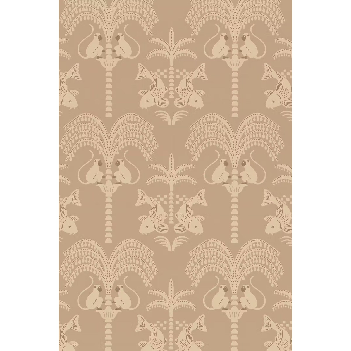 Tapet Sunset Gold Caramel Brown